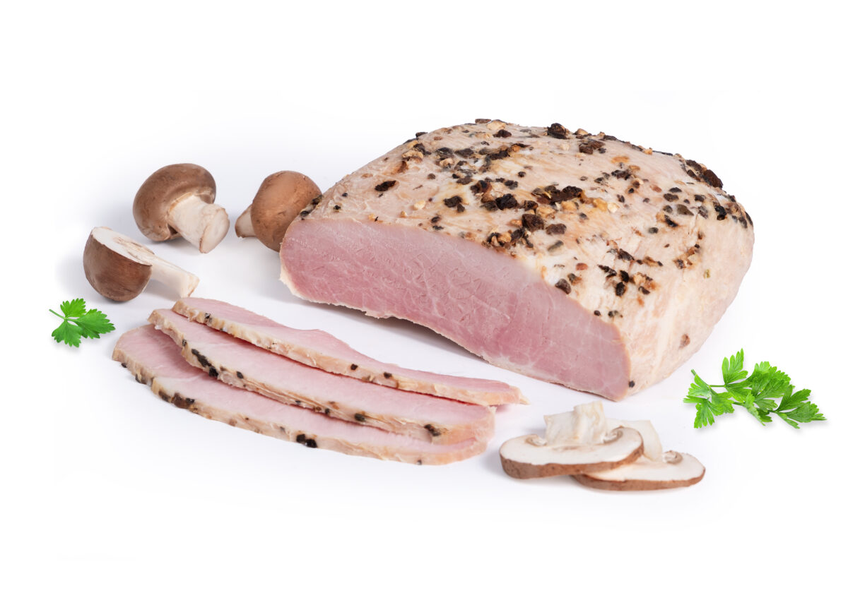 Szynka w glazurze śmietanowo-grzybowej